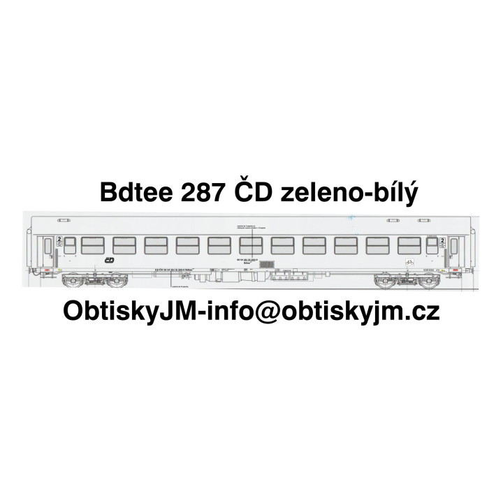 Bdtee287 ČD zeleno-bílý C