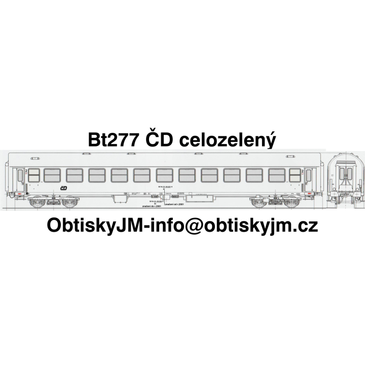 Bt277 ČD celozelený B