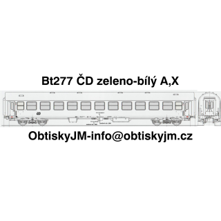 Bt277 ČD zeleno-bílý A,B