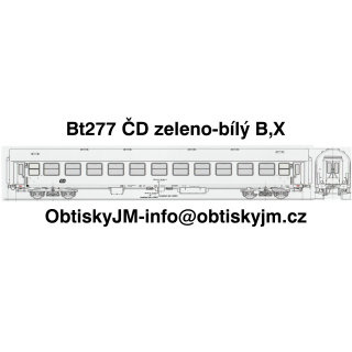 Bt277 ČD zeleno-bílý B,D
