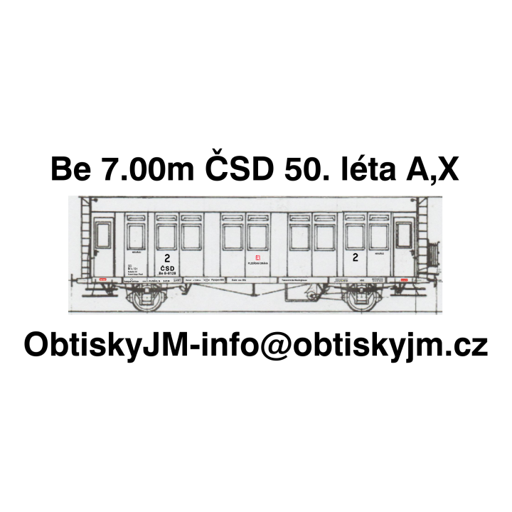 H0-Be 7.00m ČSD 50.léta A,B