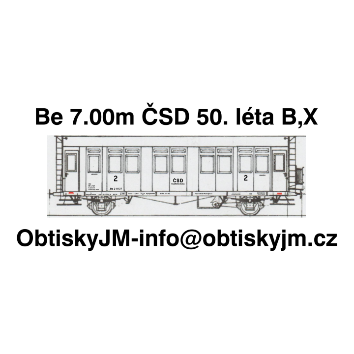 H0-Be 7.00m ČSD 50.léta B,B