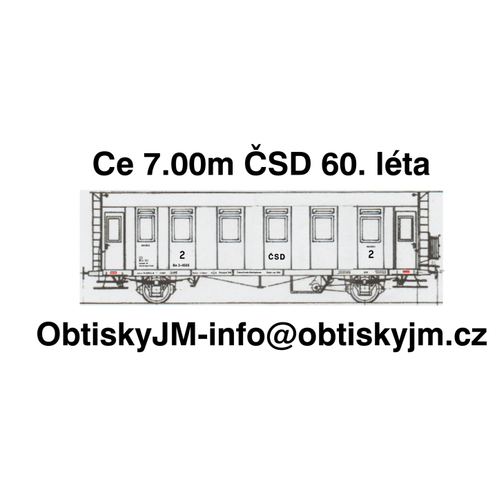 H0-Be (ex.Ce) 7.00m ČSD 60.léta C