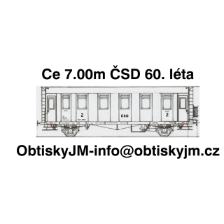 H0-Be (ex.Ce) 7.00m ČSD 60.léta D