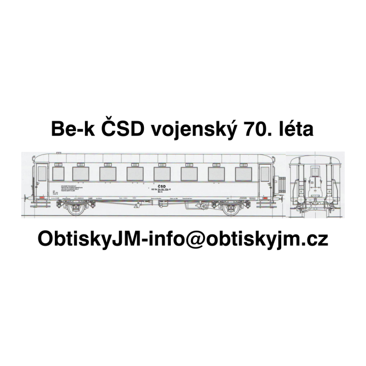 Be-k ČSD vojenská přeprava A